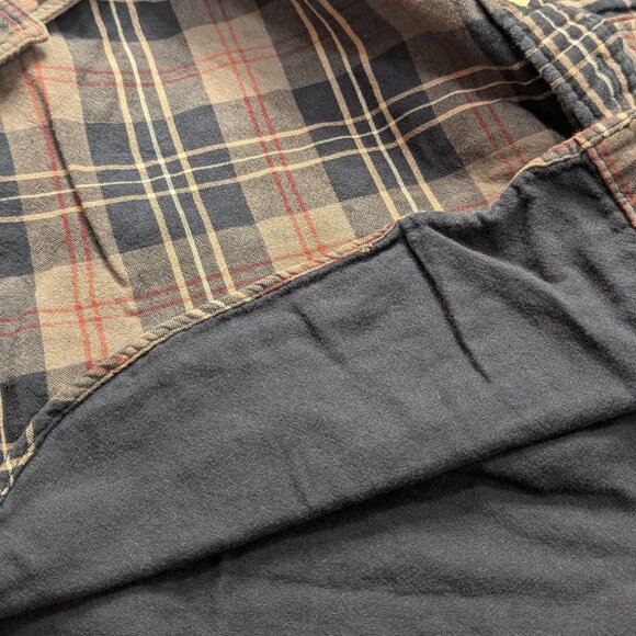 J.Crew Men’s Button Down Long Sleeve Work Shirt Gray/Multi Plaid XL - Picture 3 of 6